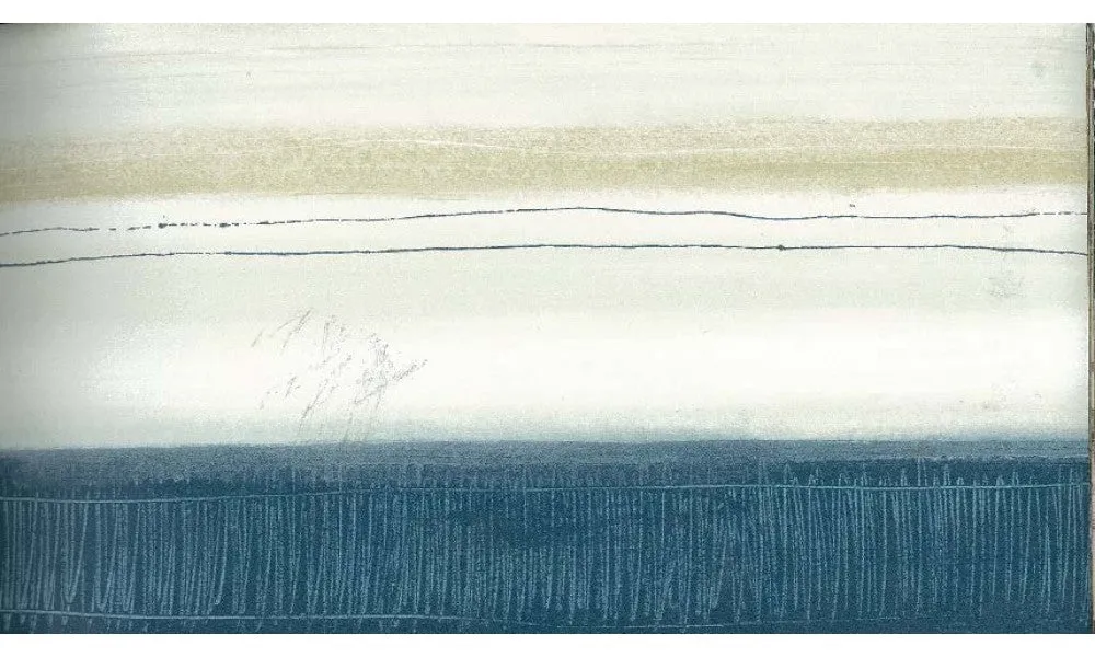 Green White Dark Blue Groove CT78184B Wallpaper Border