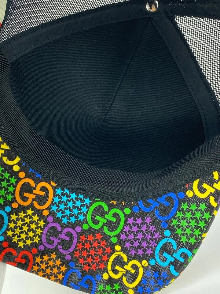 Gucci New Psychedelic GG Baseball Cap Hat with Pouch 861947