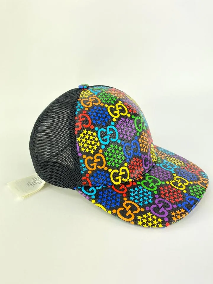 Gucci New Psychedelic GG Baseball Cap Hat with Pouch 861947