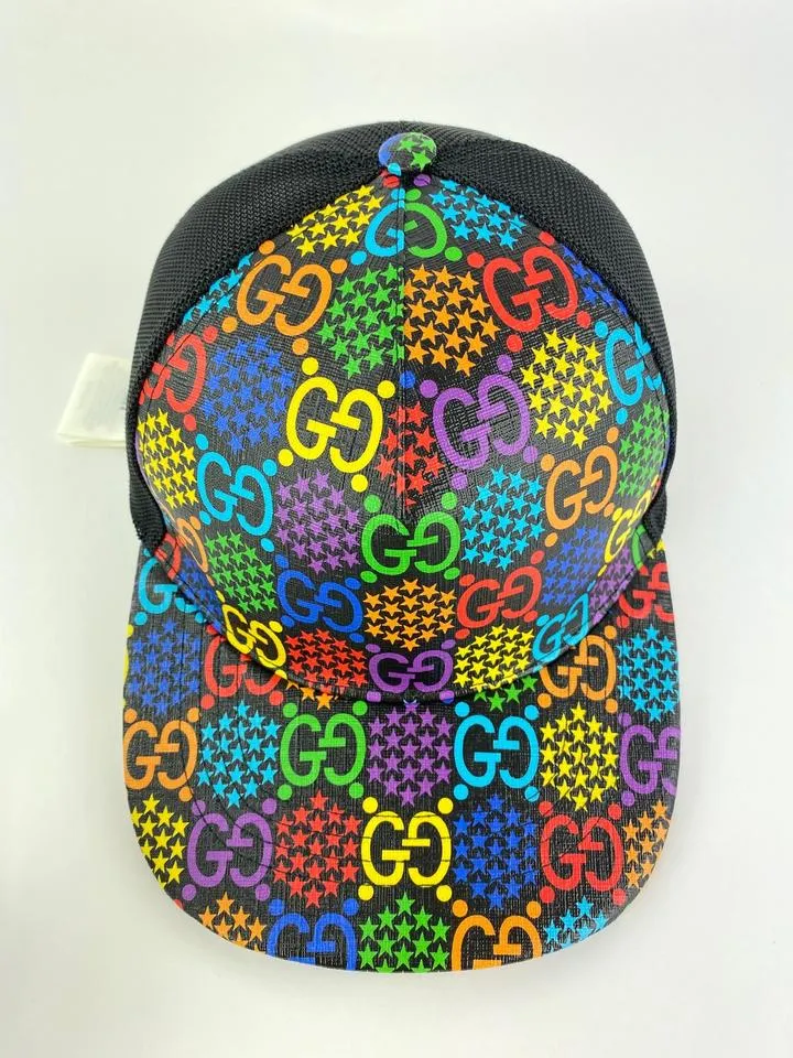 Gucci New Psychedelic GG Baseball Cap Hat with Pouch 861947