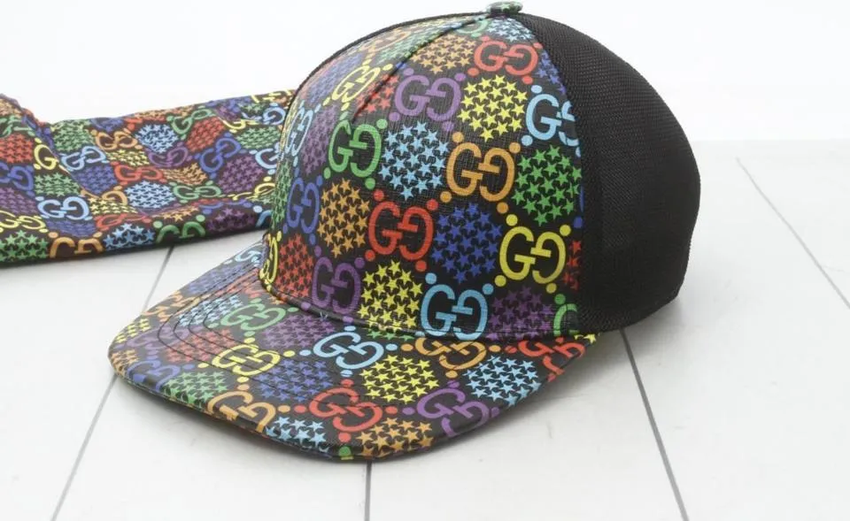 Gucci New Psychedelic GG Baseball Cap Hat with Pouch 861947