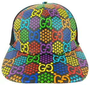 Gucci New Psychedelic GG Baseball Cap Hat with Pouch 861947