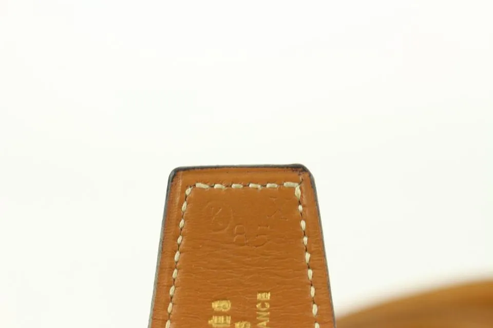 Hermès 32mm Reversible H Logo Belt Kit Brown x Gold 1H124