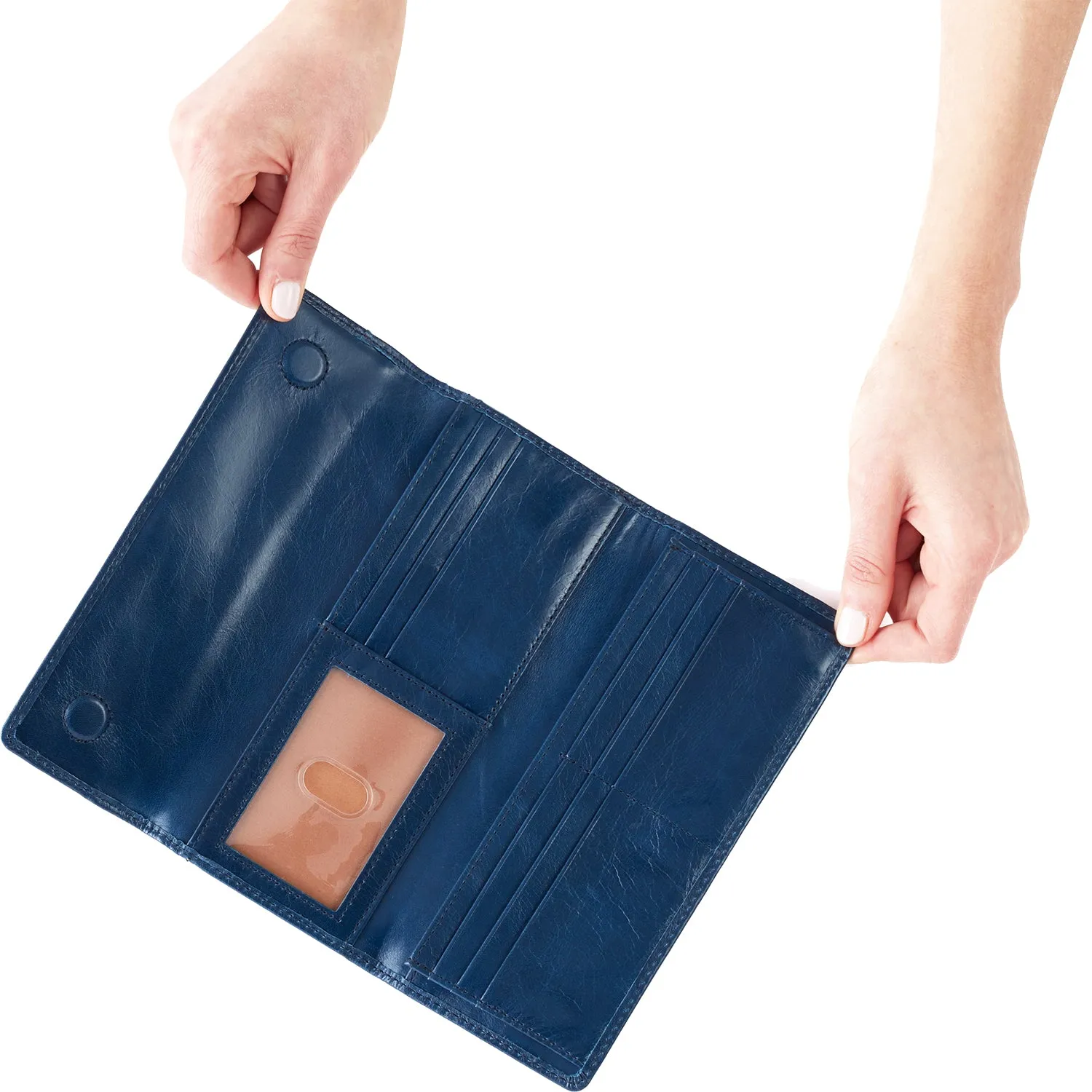 Hobo Jill Large Denim Vintage Hide Leather