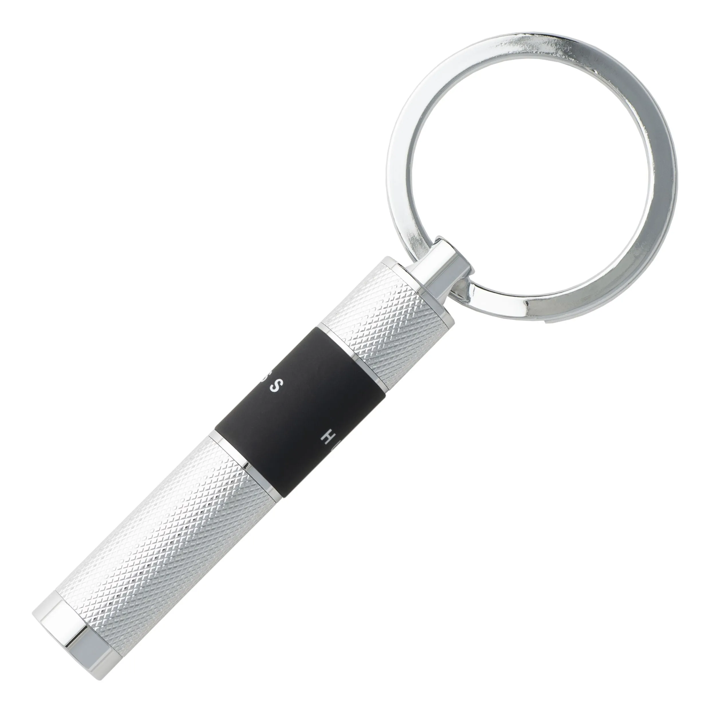 HUGO BOSS HAK906B-Key ring Ribbon Chrome