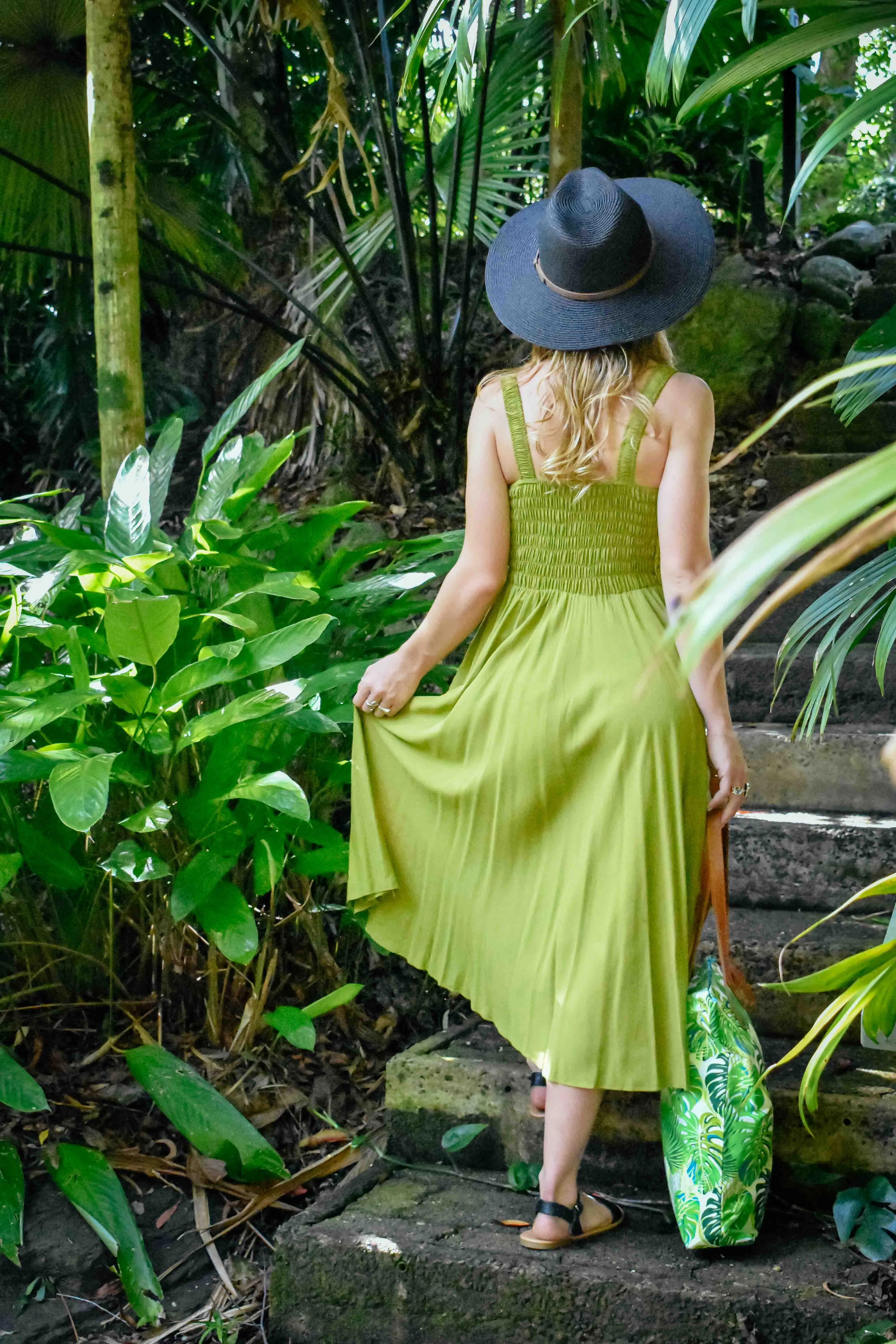 Iris Crochet Dress - Lime
