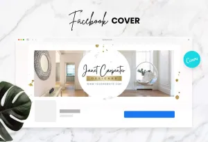 Janet Facebook Cover Canva Template