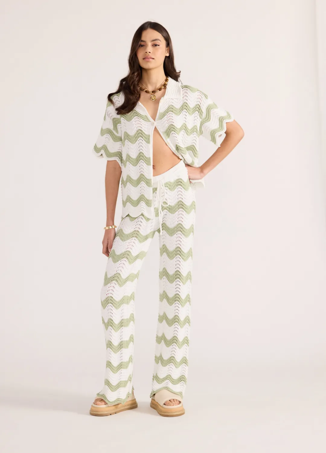 Jayden Crochet Wave Pant