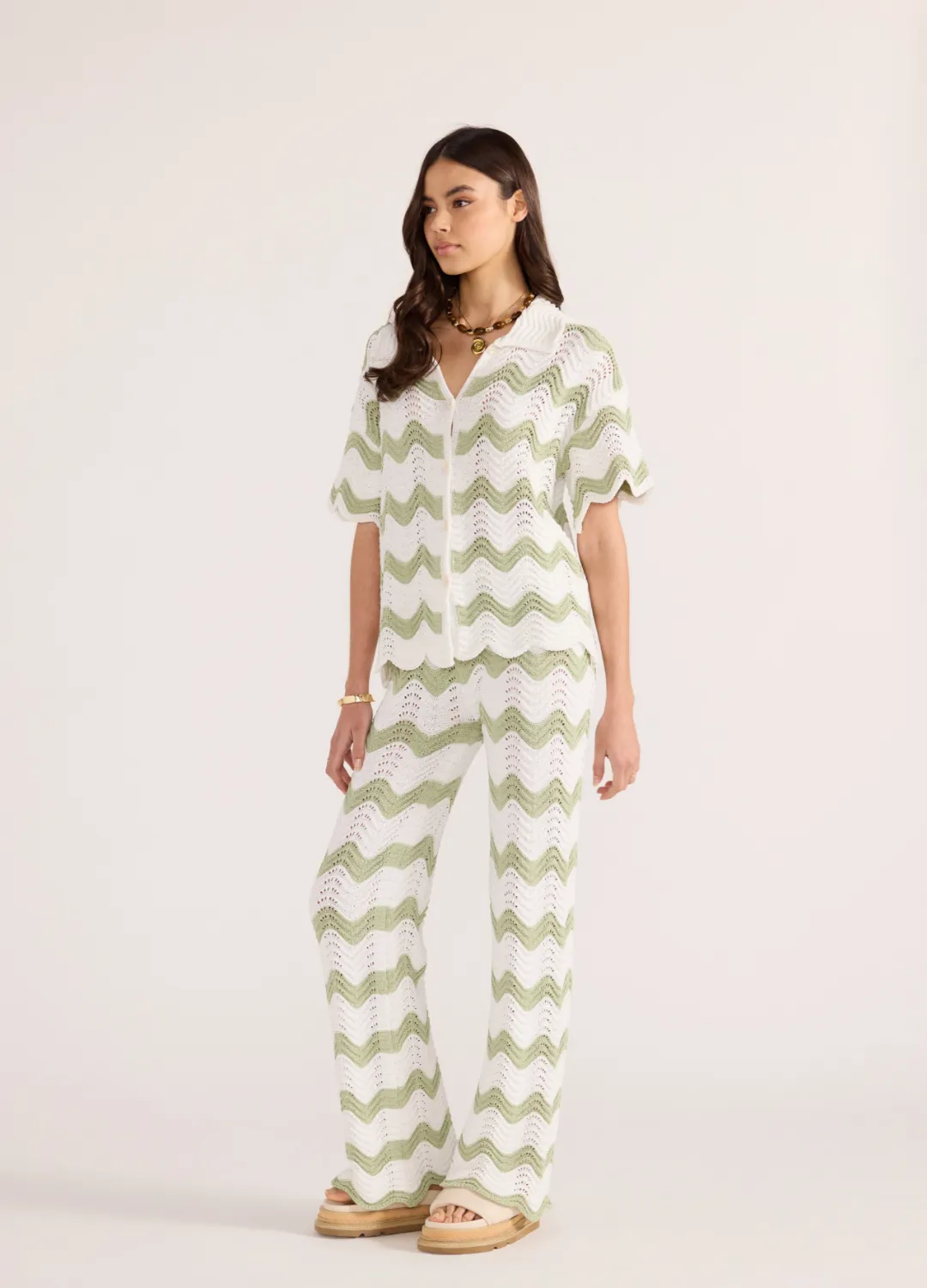 Jayden Crochet Wave Pant