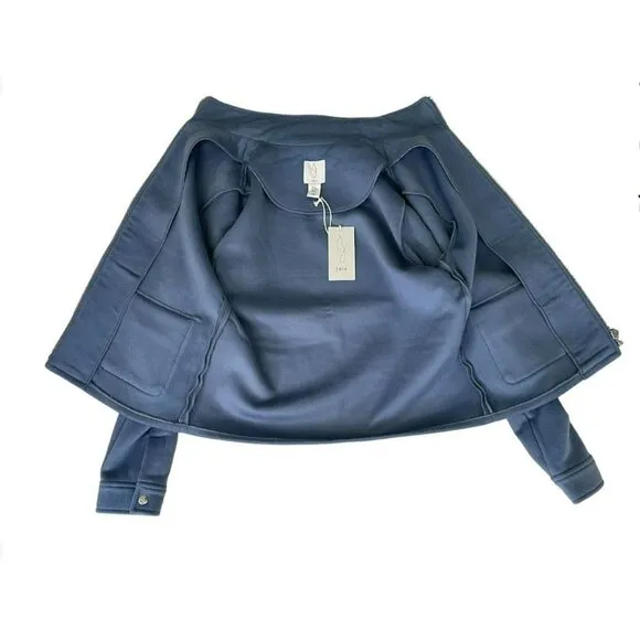 Joie Full Zip Front Pockets Blue Jacket women's Size M  NWT