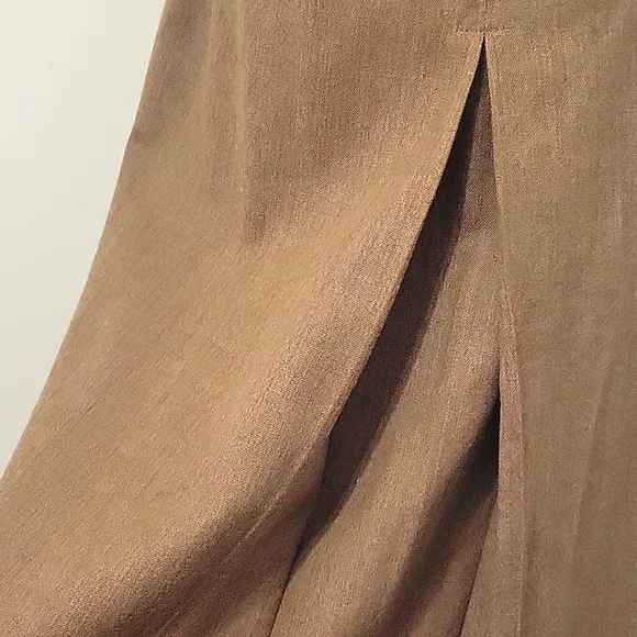 Jones New York Country Large Worsted Wool Vintage Skirt Inverted Pleat Brown