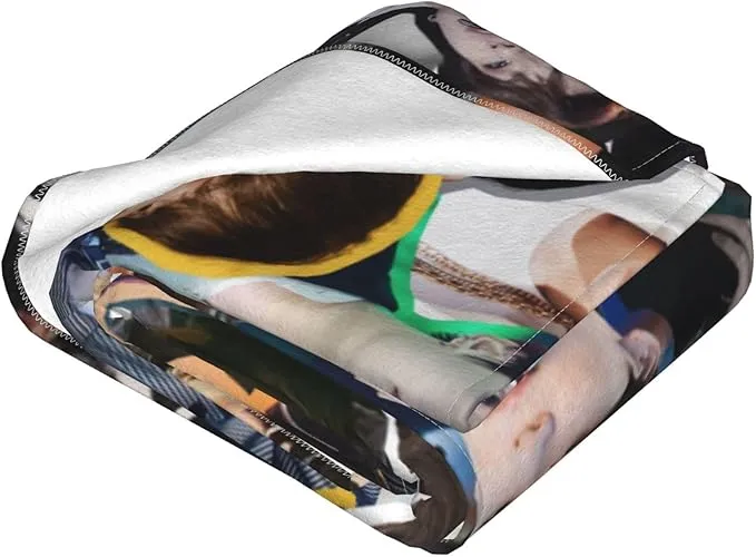 Jung Kook Blanket 60"X80" Soft and Comfortable Warm Fleece Throw Full Picture of Idol Group Blankets Yoga Blankets Beach Blanket Picnic Blankets Gift for Dorm Room Decor Sofa Bed Camping Travel