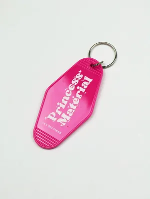 Keychain "Princess Material" Hot Pink