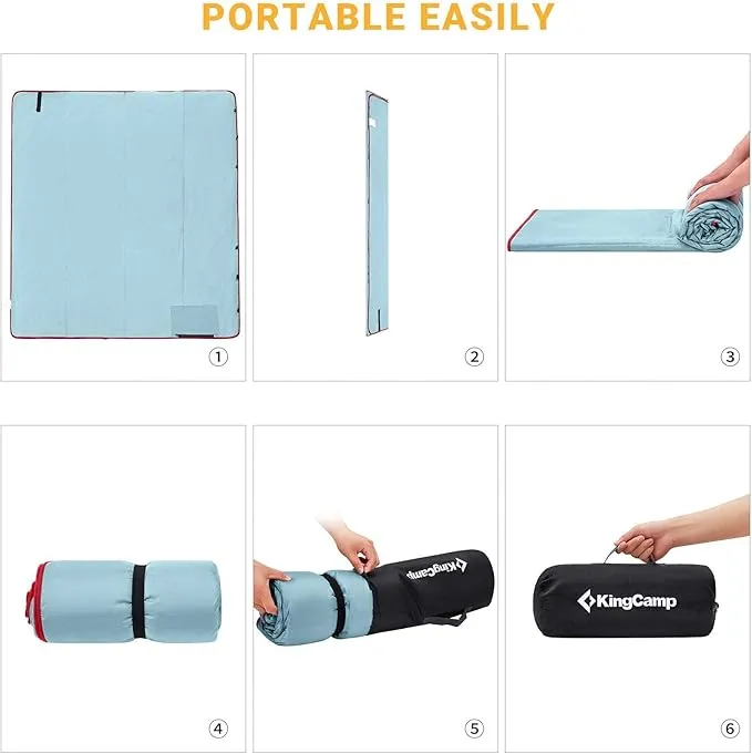 KingCamp Outdoor Blanket Waterproof Camping Blanket Beach Blanket Sandproof Beach Mat Stadium Blanket Travel Blanket Portable Picnic Blanket for Park Grass Concert Sports