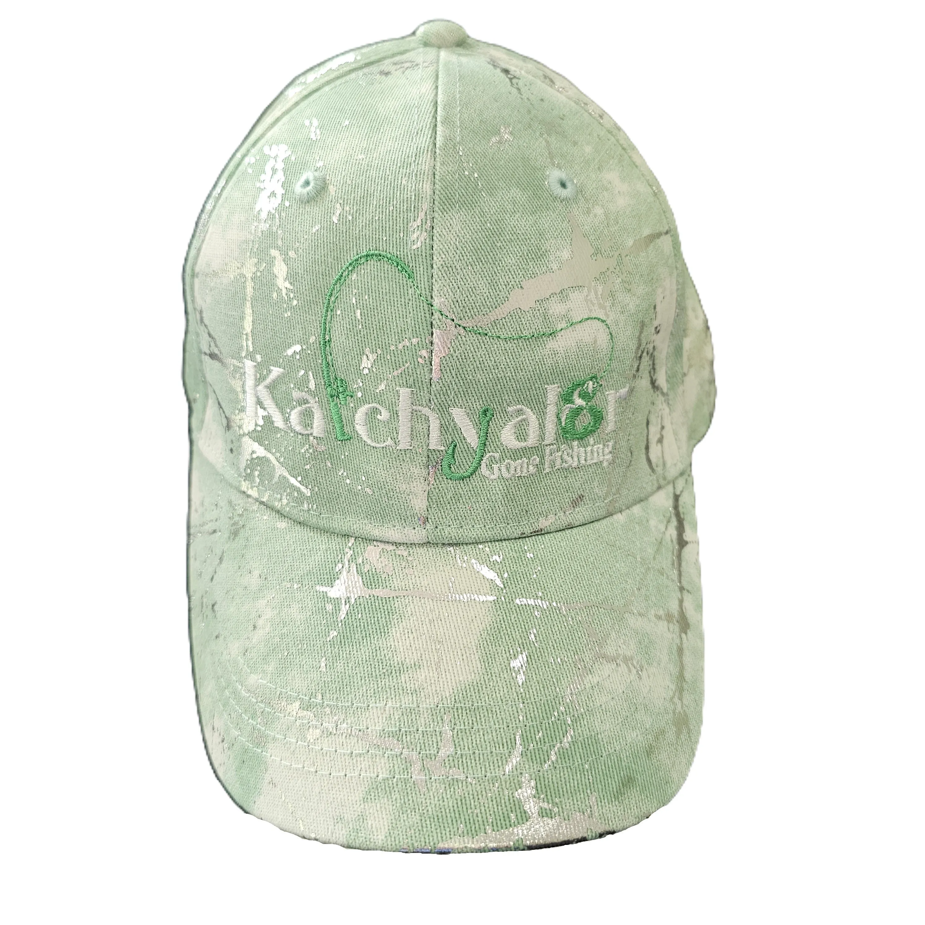 Ladies Green/Silver Fleck Cap