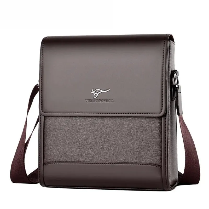 Large Business Men Shoulder Messenger Leather Bag