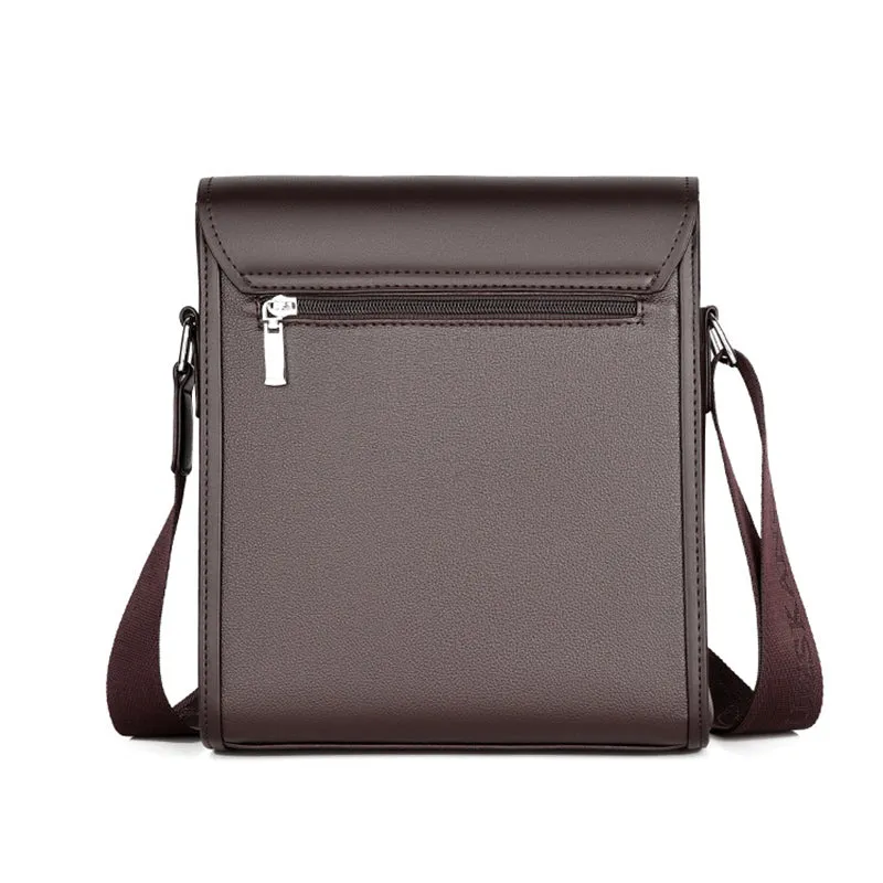 Large Business Men Shoulder Messenger Leather Bag