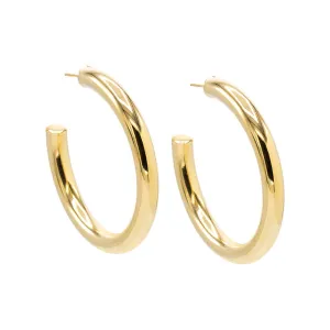 Large Hollow Hoop Earring