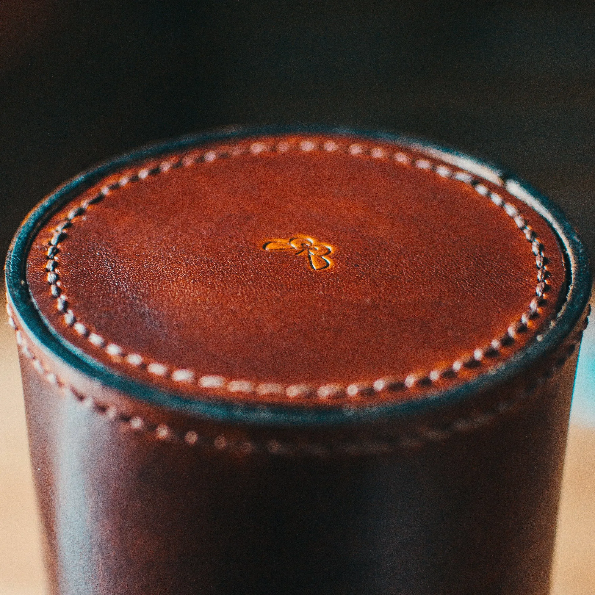 LEATHER BLUEPRINT TUBE - MAP CASE