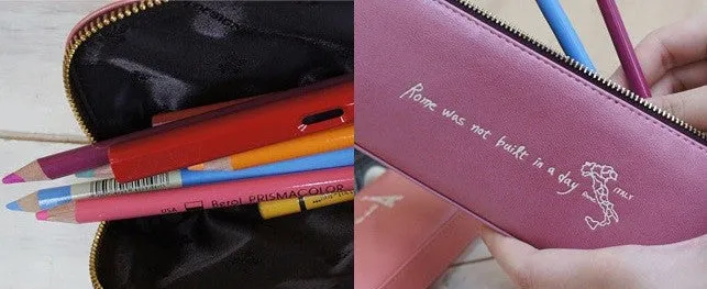 Leather Pencil Case Italy