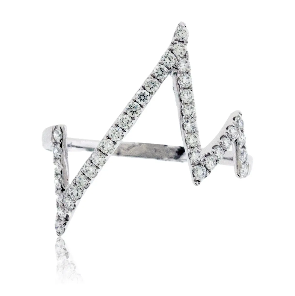 Lightning Strike Diamond Fashion Ring