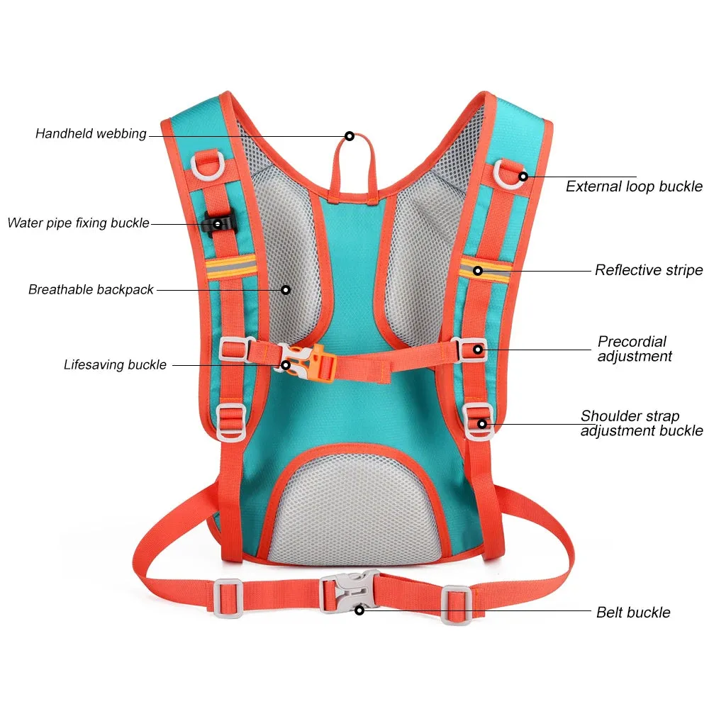 Lightweight Hydration Backpack - Insulated 2L Water Pack for Running,Hiking,Cycling,Camping - Unisex Design