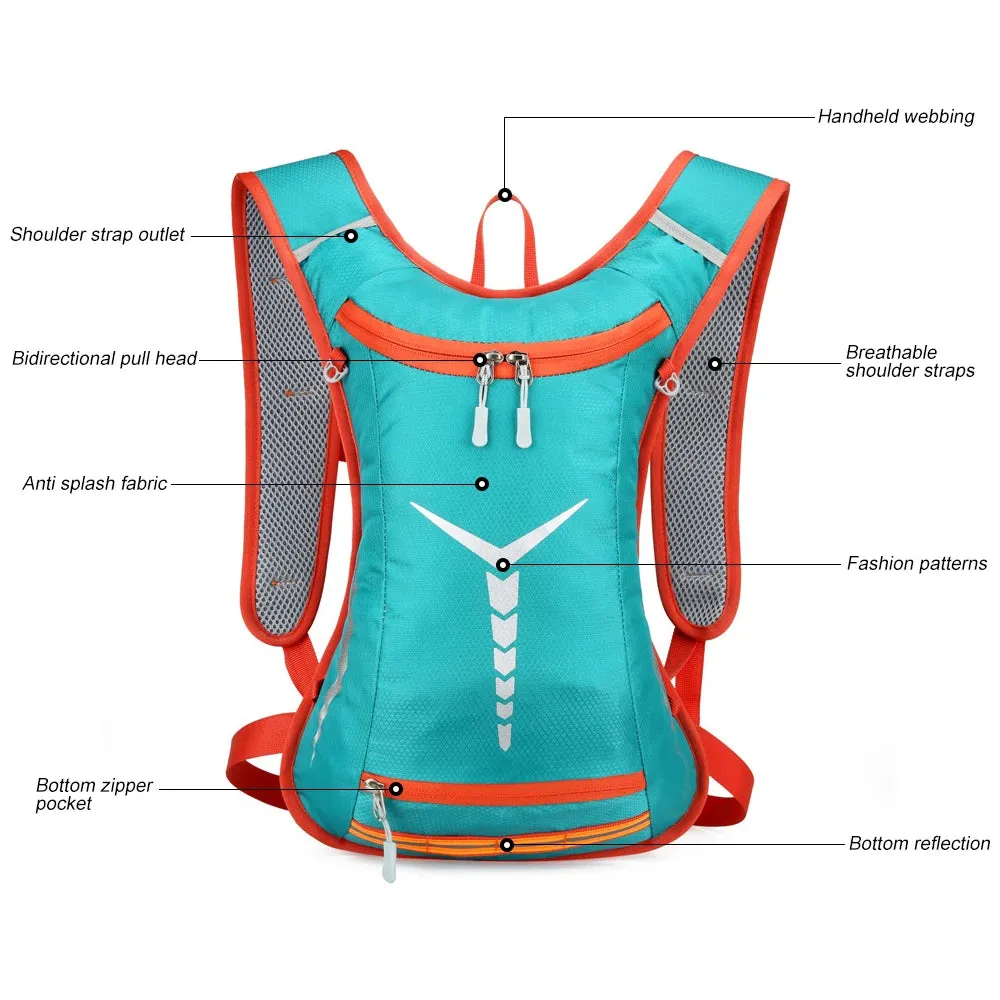 Lightweight Hydration Backpack - Insulated 2L Water Pack for Running,Hiking,Cycling,Camping - Unisex Design
