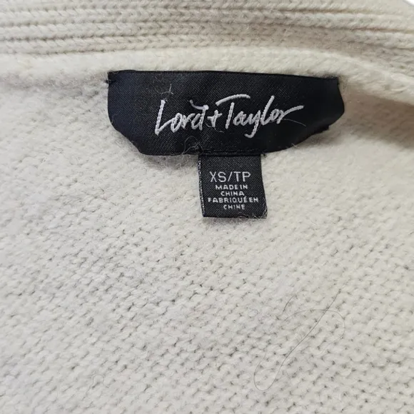 Lord &amp; Taylor Ombre Open-Front Wool Cardigan - Size XS
