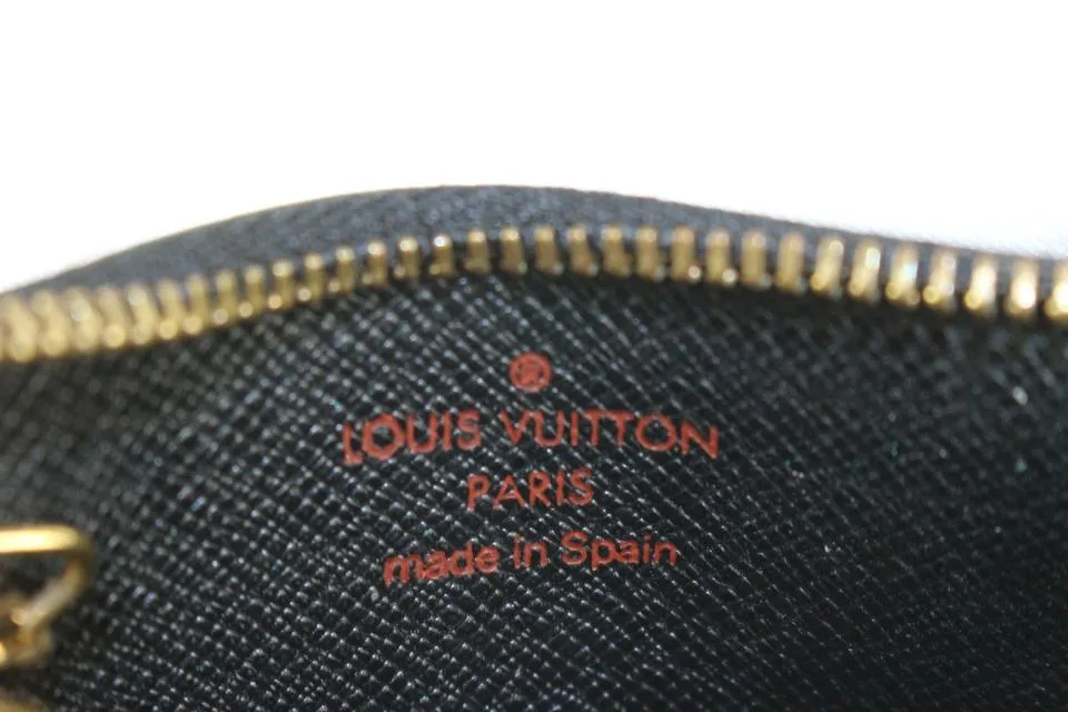 Louis Vuitton Black Epi Leather Noir Pochette Cles Key Pouch 1029lv38