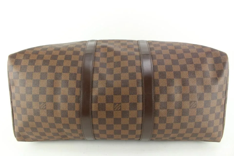 Louis Vuitton Damier Ebene Keepall 50 Duffle Bag Upcycle Ready 54lz429s