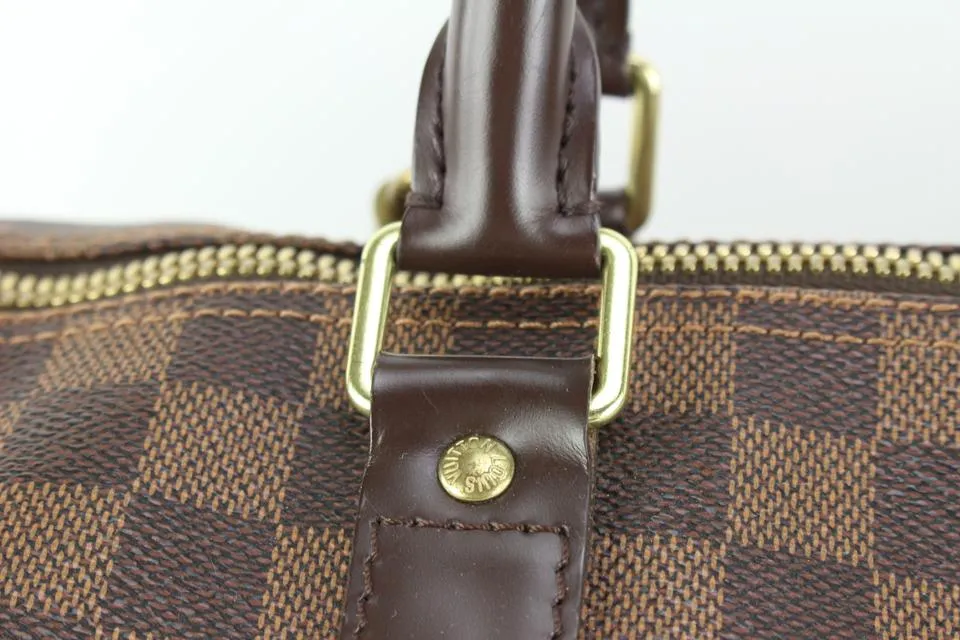 Louis Vuitton Damier Ebene Keepall 50 Duffle Bag Upcycle Ready 54lz429s
