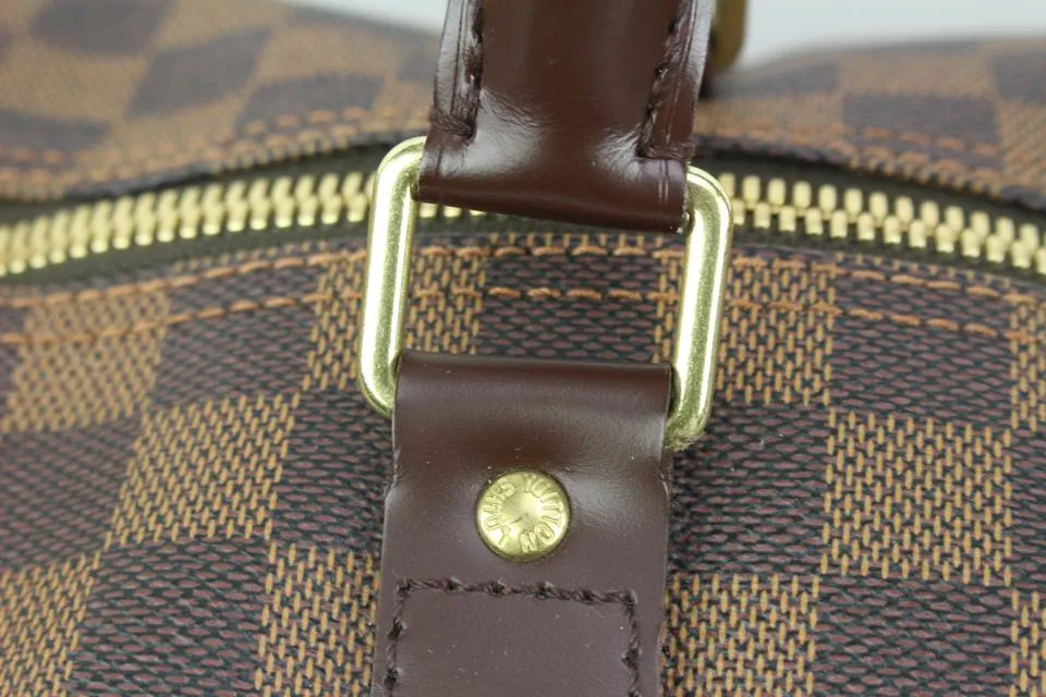 Louis Vuitton Damier Ebene Keepall 50 Duffle Travel Bag 41lk75