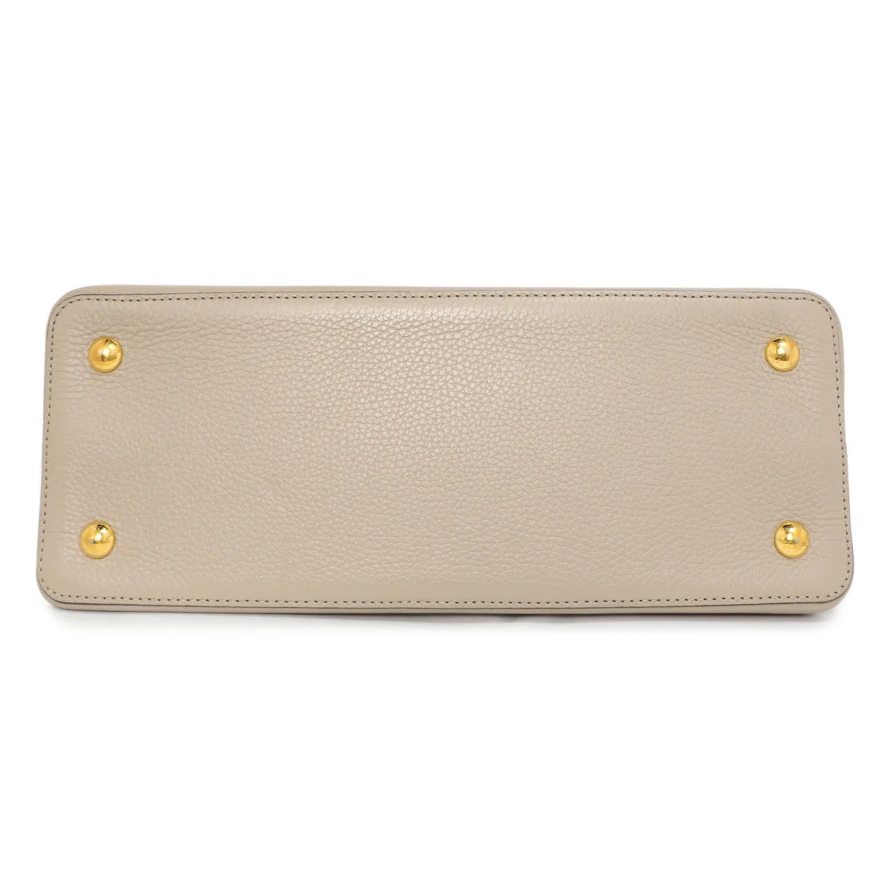 Louis Vuitton Galet Taurillon Leather Capucines MM
