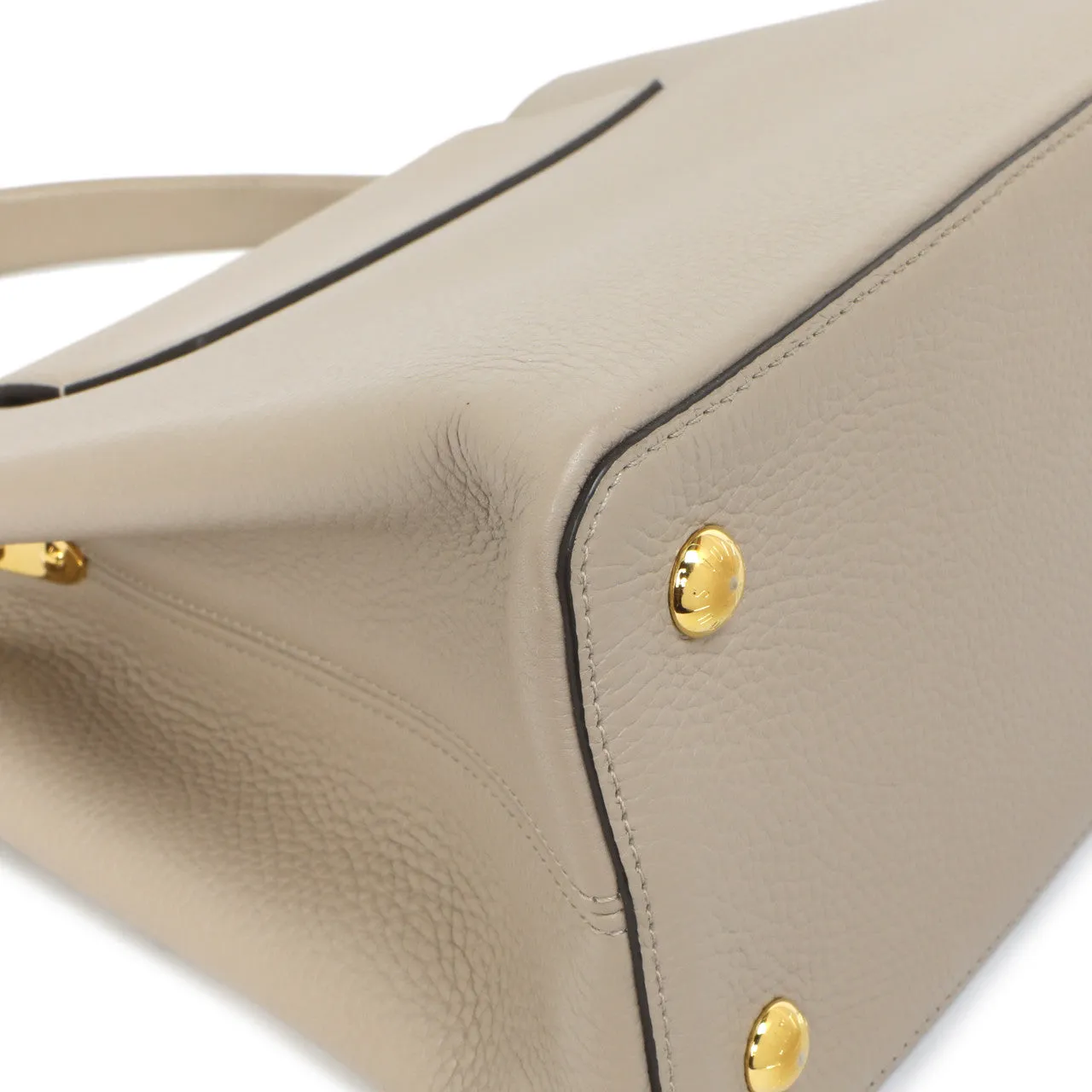 Louis Vuitton Galet Taurillon Leather Capucines MM