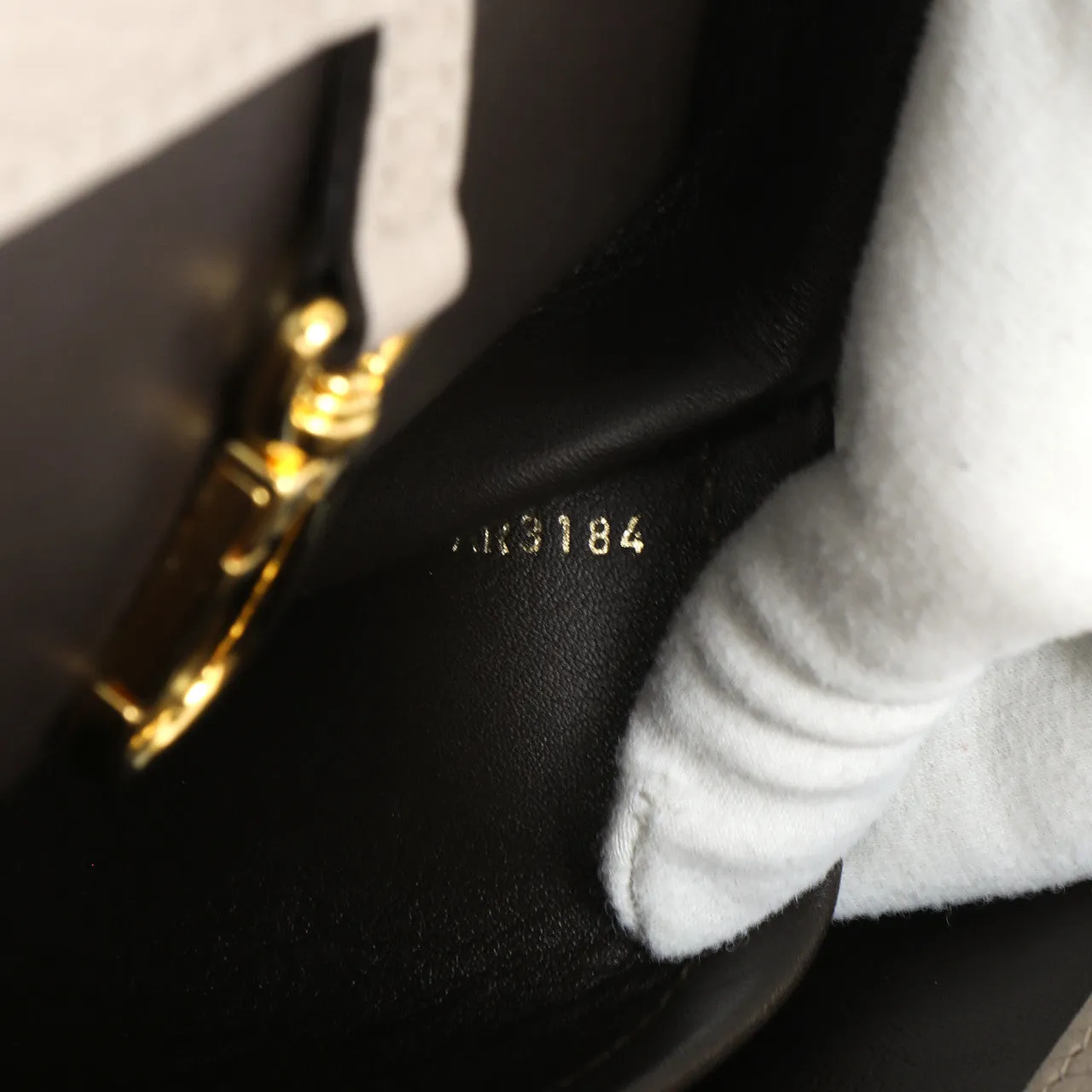 Louis Vuitton Galet Taurillon Leather Capucines MM