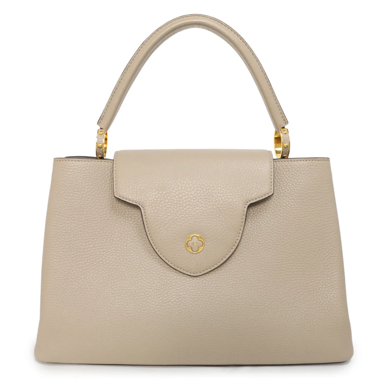 Louis Vuitton Galet Taurillon Leather Capucines MM