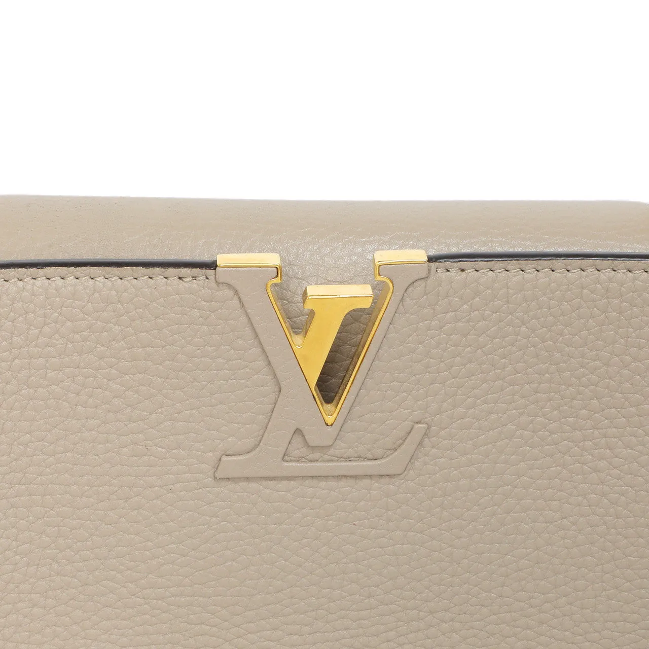 Louis Vuitton Galet Taurillon Leather Capucines MM