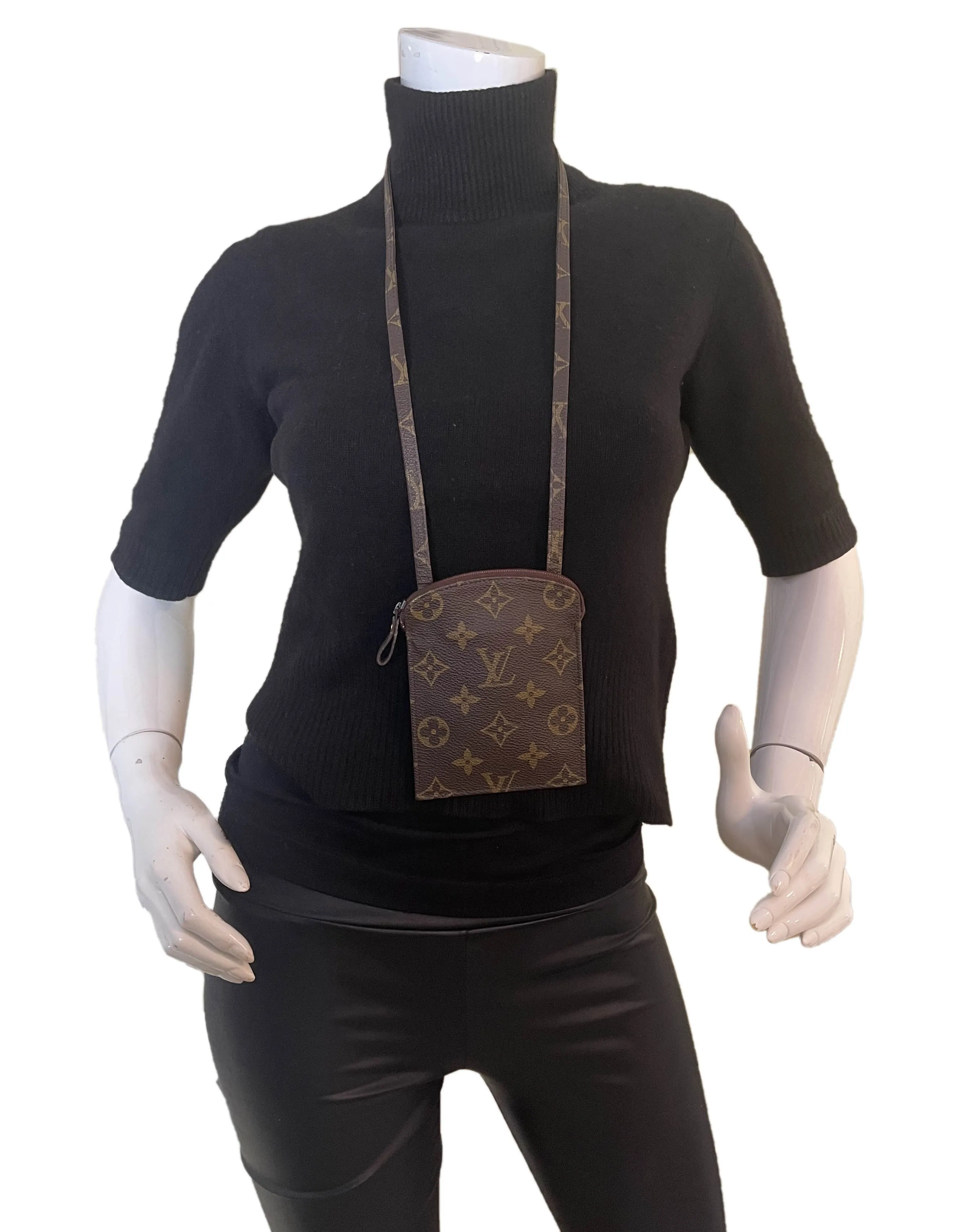Louis Vuitton Monogram Secret Passport Pouch Necklace