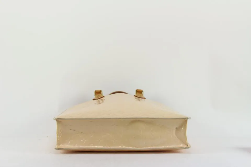 Louis Vuitton Special Order Beige Florentine Monogram Vernis Sac Plat 1LV811
