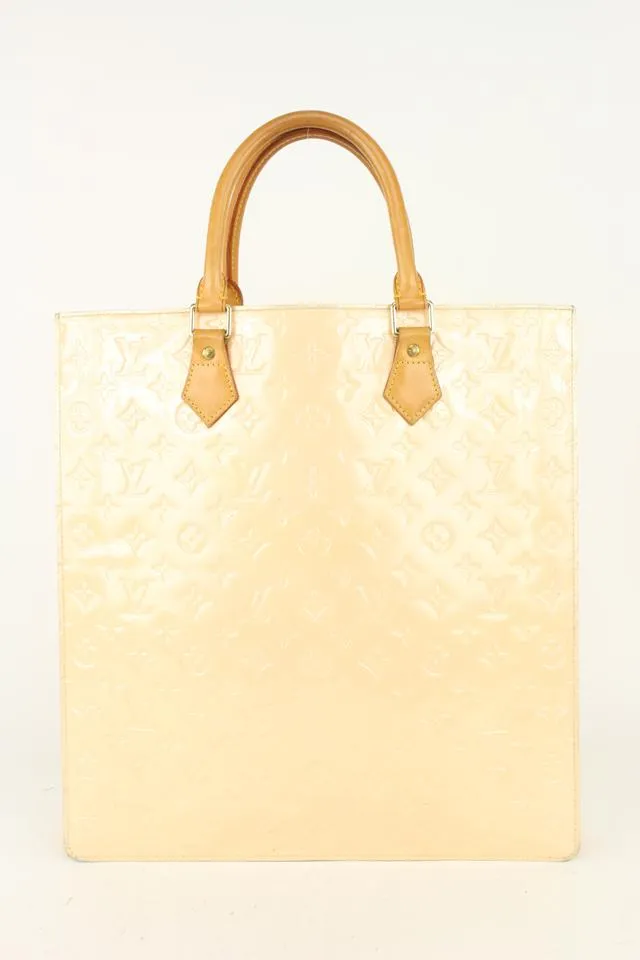 Louis Vuitton Special Order Beige Florentine Monogram Vernis Sac Plat 1LV811