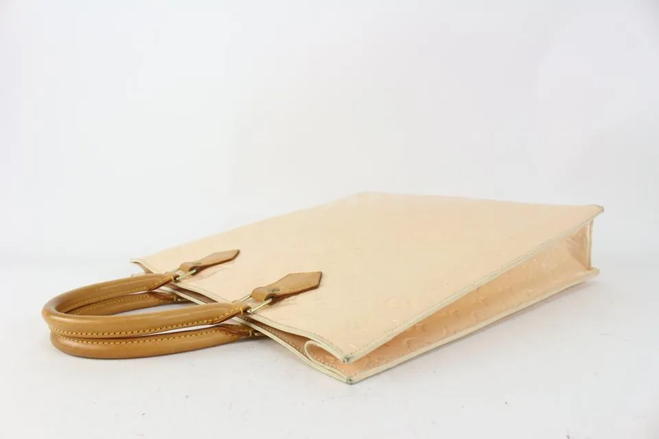 Louis Vuitton Special Order Beige Florentine Monogram Vernis Sac Plat 1LV811