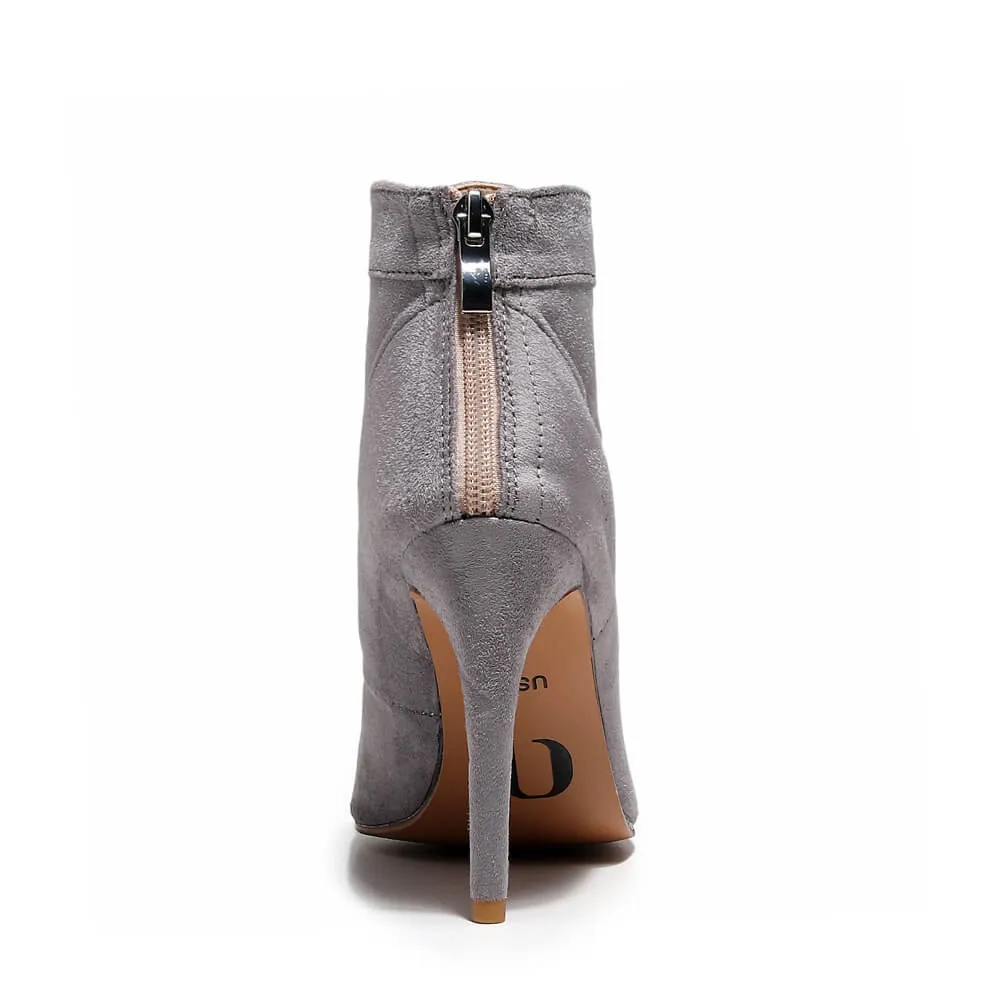 Madina - Grey Vegan Suede - Street Sole