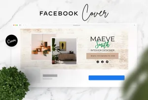 Maeve Facebook Cover Canva Template