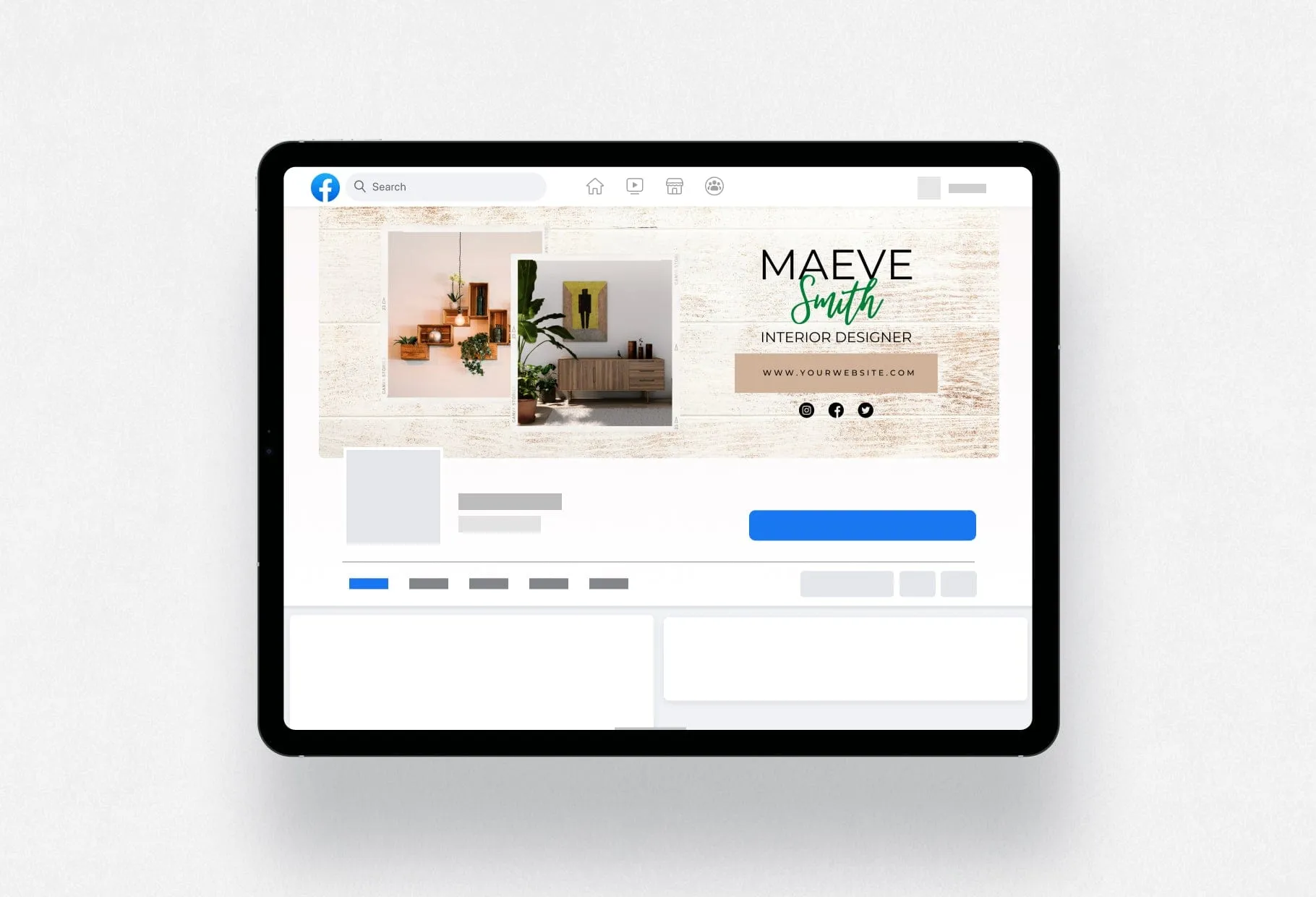 Maeve Facebook Cover Canva Template