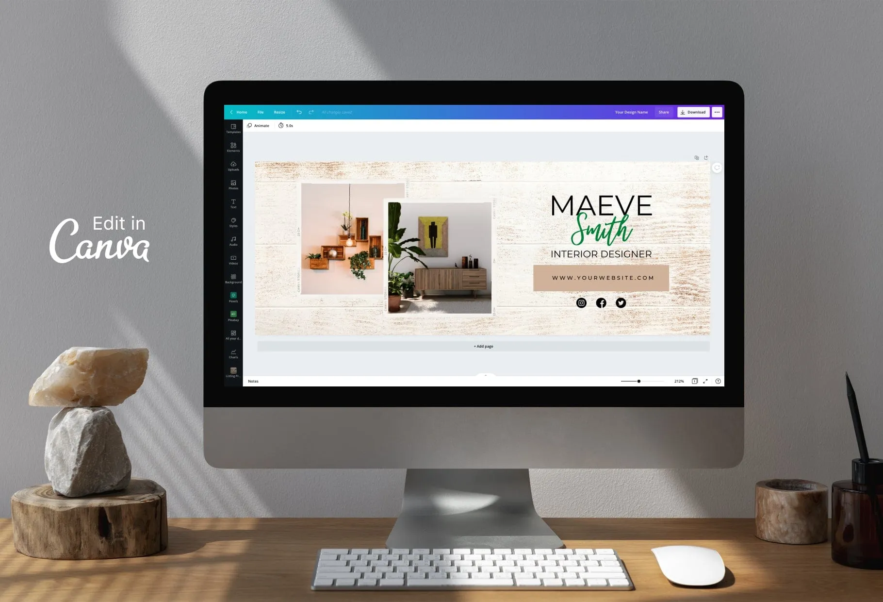 Maeve Facebook Cover Canva Template