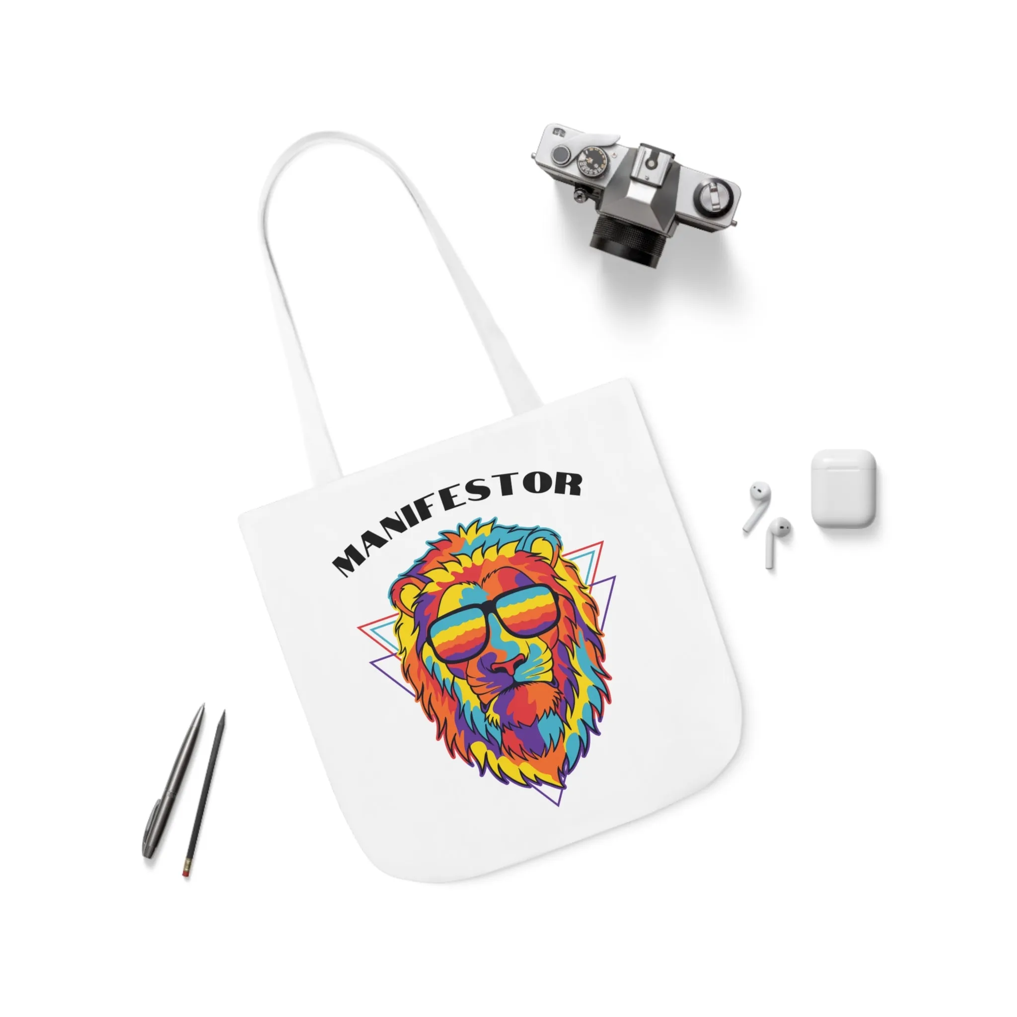 Manifestor Lion Head Canvas Tote Bag