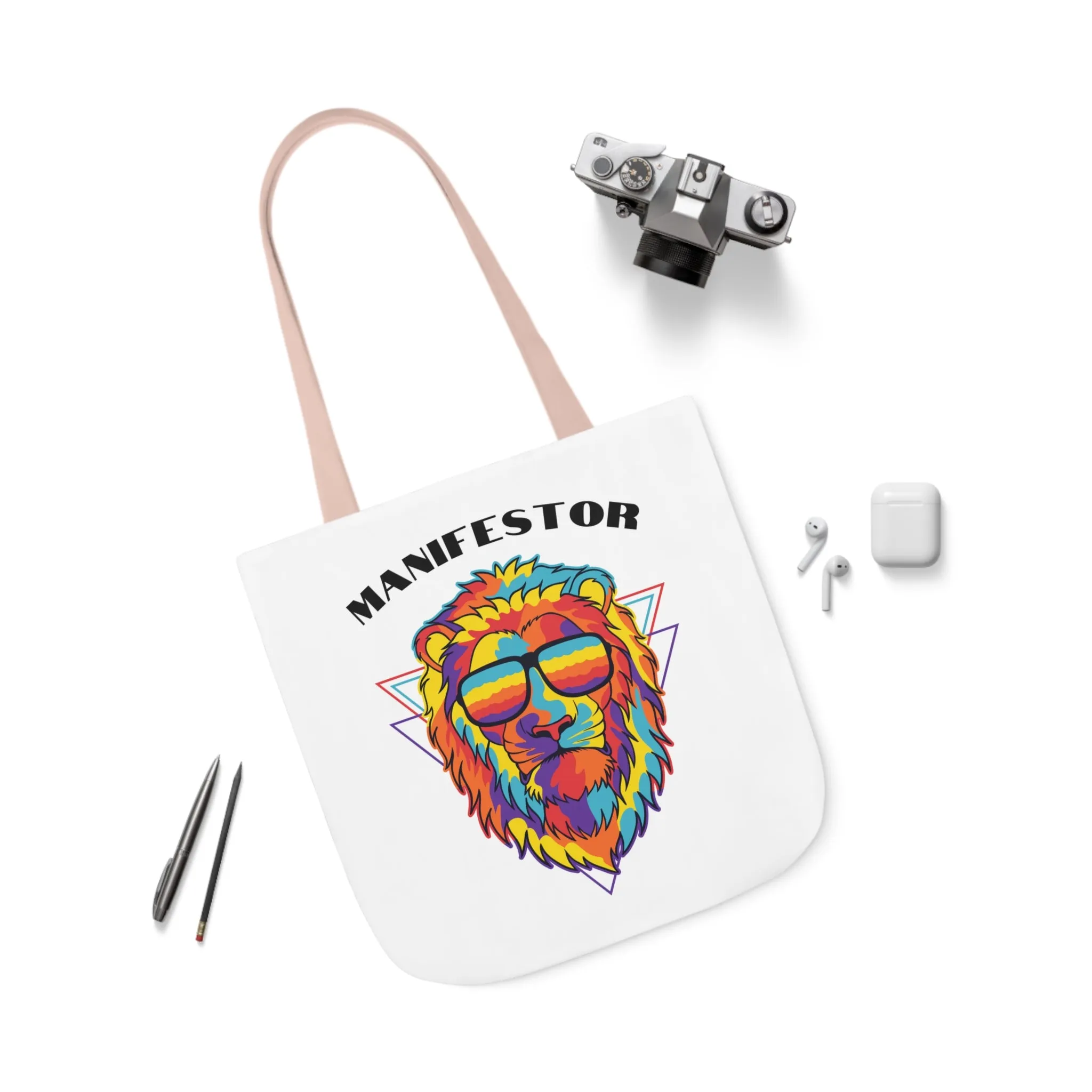 Manifestor Lion Head Canvas Tote Bag