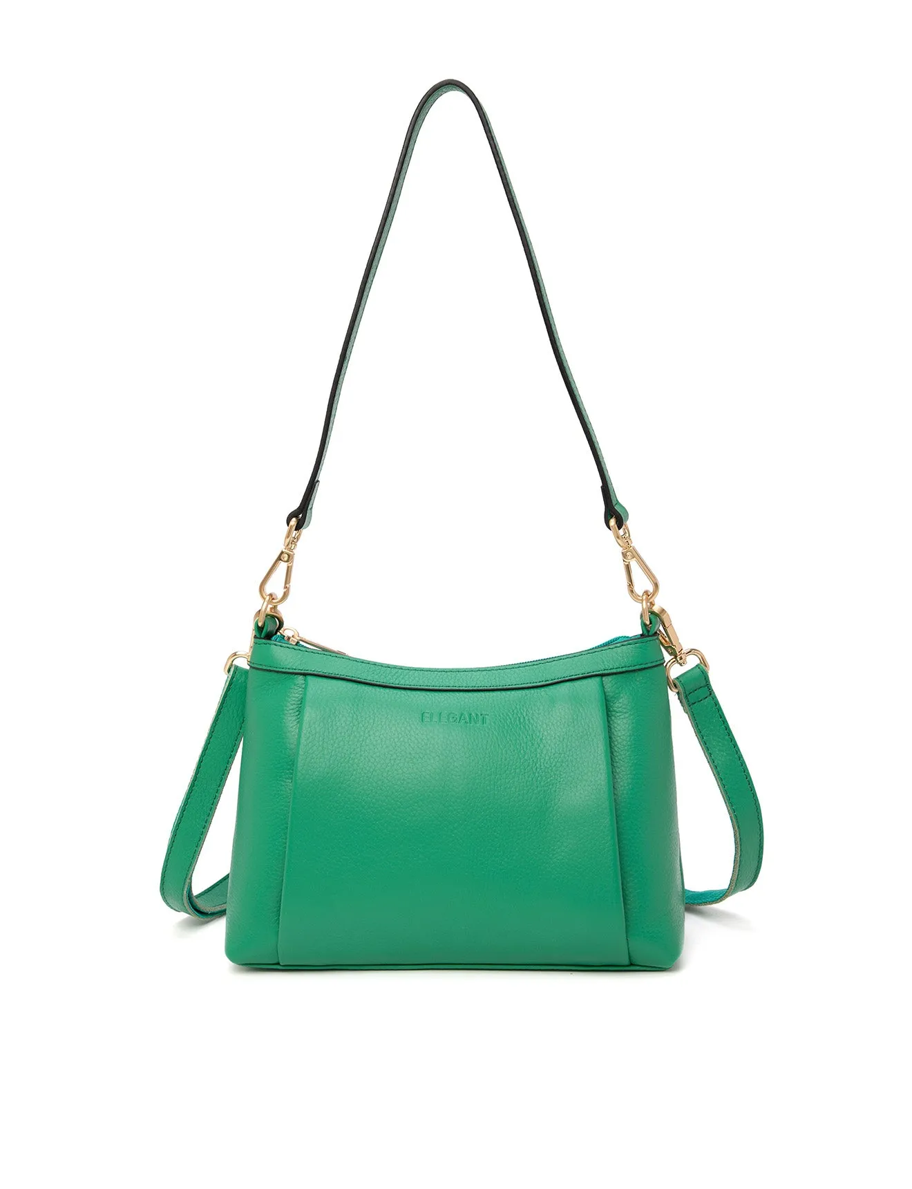 MARCIA LEATHER XBODY BAG- E1-0830-GRN-SALE