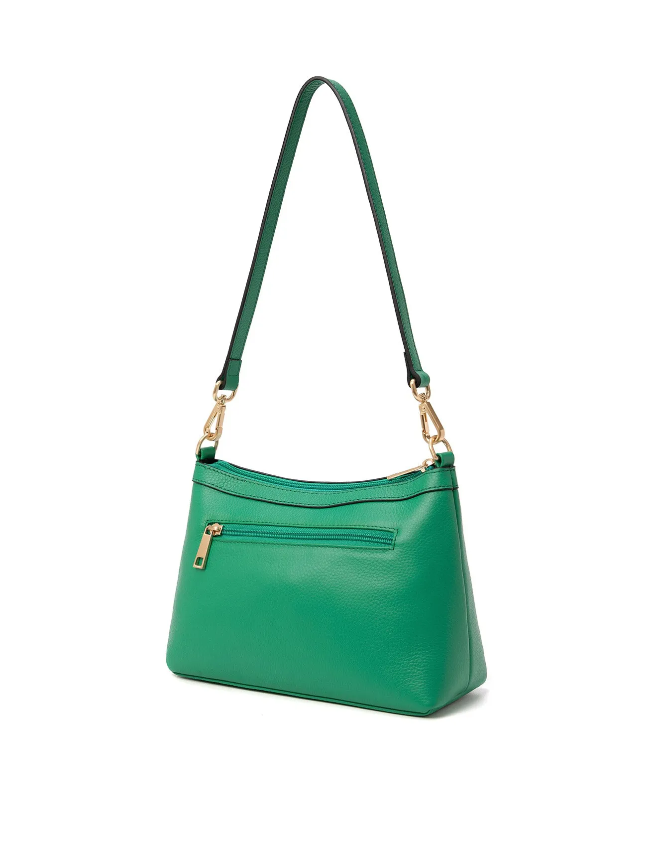 MARCIA LEATHER XBODY BAG- E1-0830-GRN-SALE