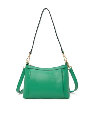 MARCIA LEATHER XBODY BAG- E1-0830-GRN-SALE